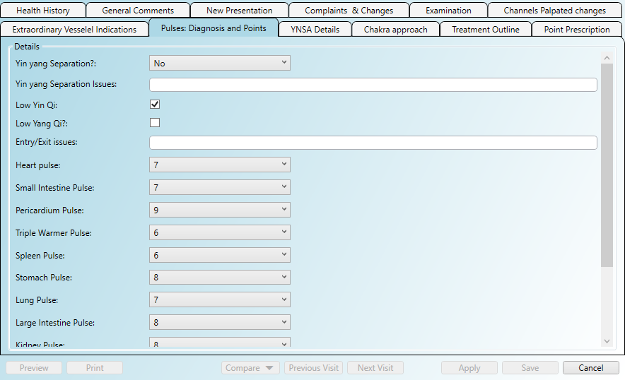 Acupuncture Charting Software