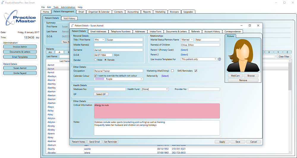 Acupuncture Charting Software