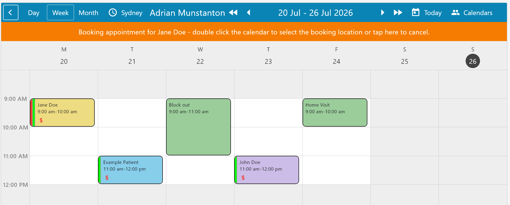 Practice Master Pro simultaneous appointment booking software