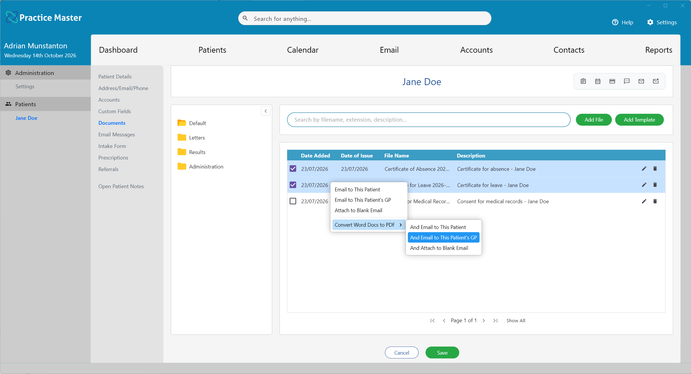 Shortcuts help you work with your documents intuitively